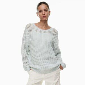Wilfred Free Afterglow Sweater  Mesh cotton boatneck sweater
